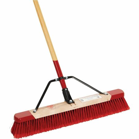 HARPER 24 In. W. x 64 In. L. Wood Handle Multi-Purpose Medium Sweep Push Broom 3424A